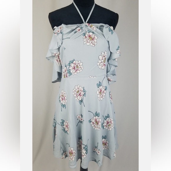 Summer off shoulder  Halter Neck Dress - Picture 8 of 8